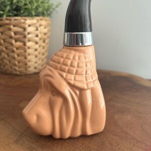 AVON Bloodhound Dog Bottle  ceramic empty